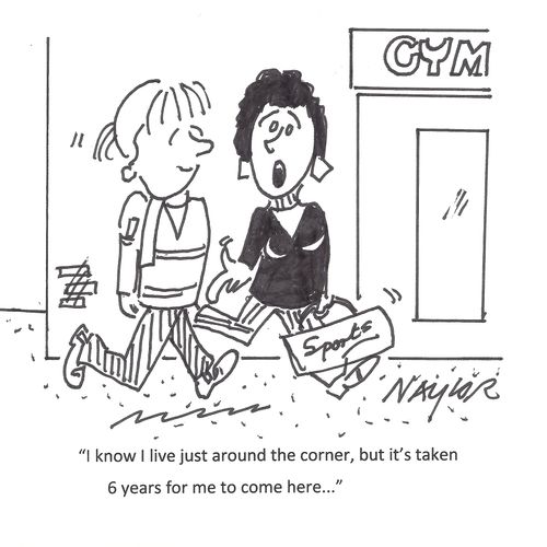"I know I live just around the corner, but it's taken 6 years for me to come here..."