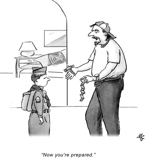 "Now you're prepared."