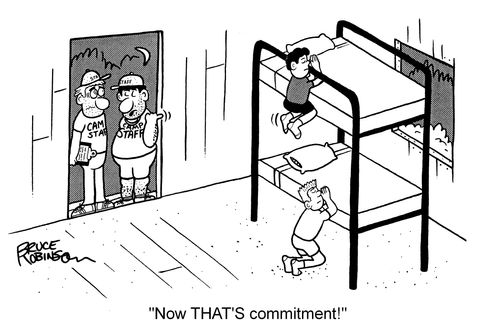 "Now that's commitment!"