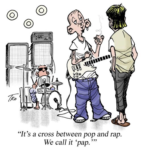 "It's a cross between pop and rap. We call it 'pap.'"