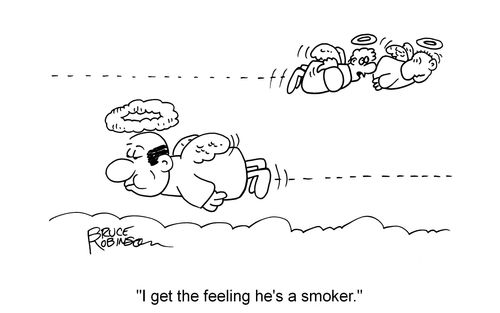 "I get the feeling he's a smoker."