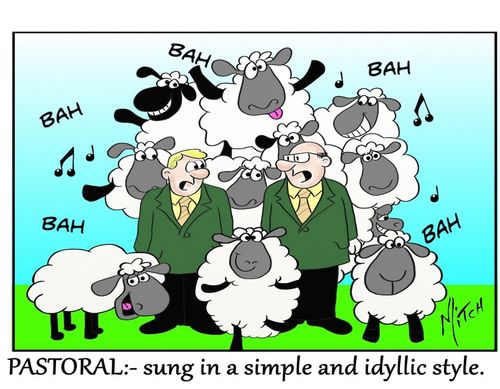 Pastoral: Sung in a simple and idyllic style.
