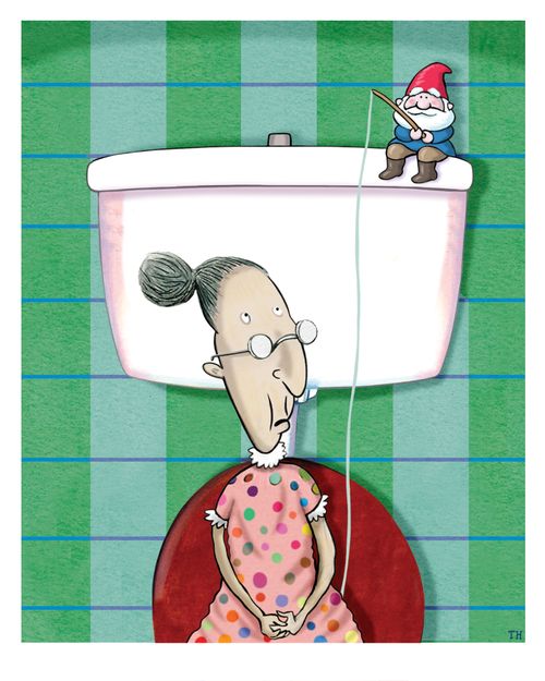 Gnome fishing