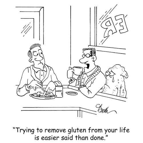 "Trying to remove gluten from your life is easier said than done."