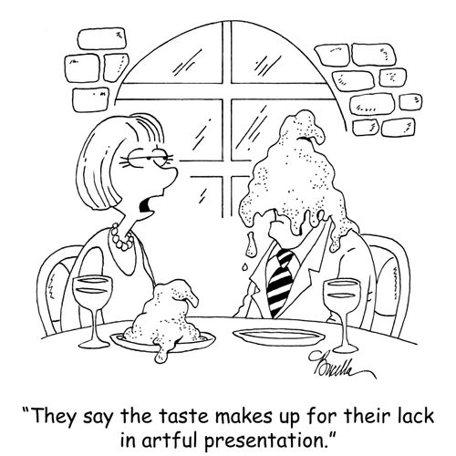 "They say the taste makes up for their lack in artful presentation."