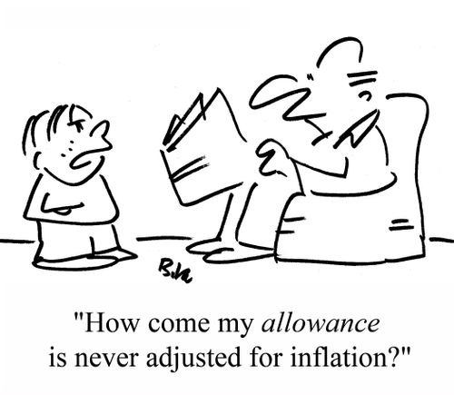 "How come my ALLOWANCE isn't adjusted for inflation?"