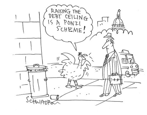 "Raising the debt ceiling is a ponzi scheme!"