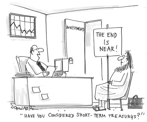 "Have you considered short-term treasurys?"