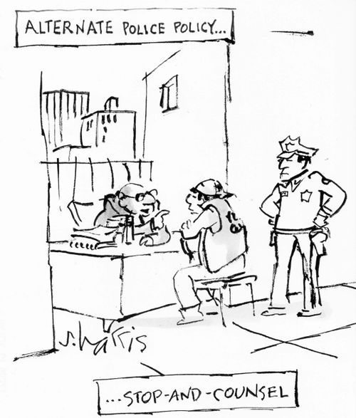 Alternate police policy... stop-and-counsel.