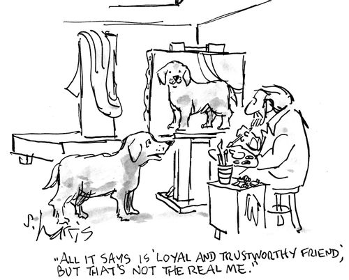 "All it says is 'loyal and trustworthy friend', but that's not the real me."