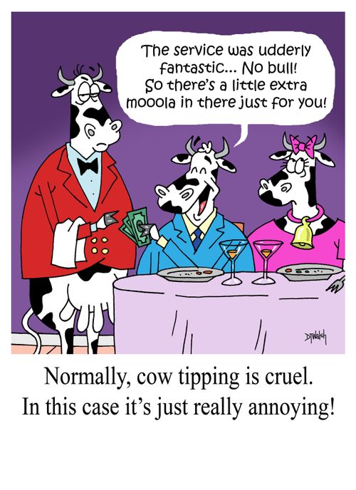 Normally, cow tipping is cruel. In this case it's just really annoying!