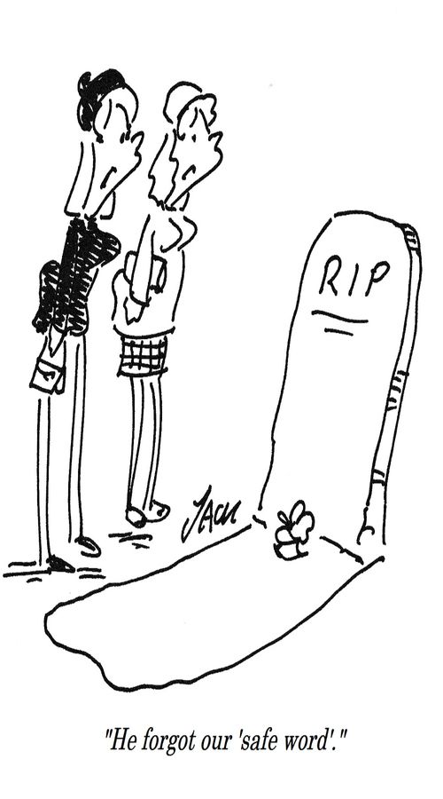 "He forgot our 'safe word'."