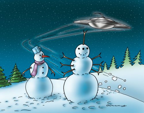 Alien snowman