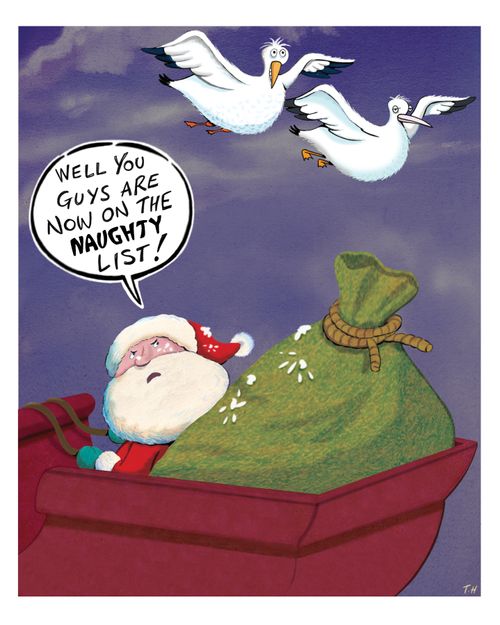"Well you guys are now on the naughty list!"