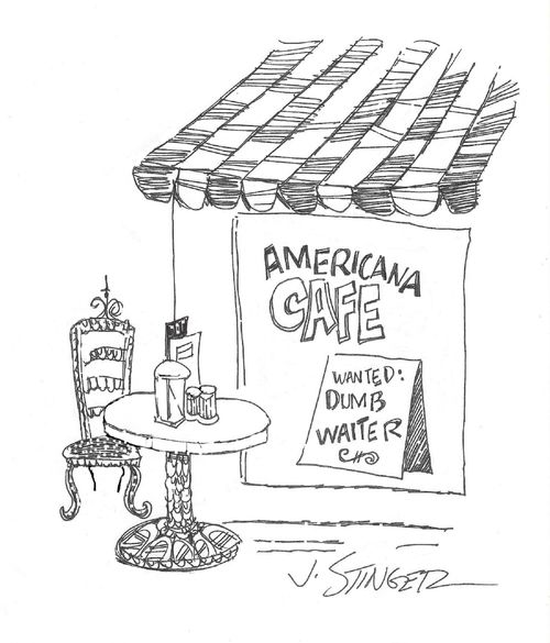 Americana Cafe: Wanted: Dumb Waiter