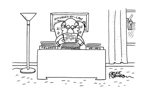 Felonies - Misdemeanors - No-No's.