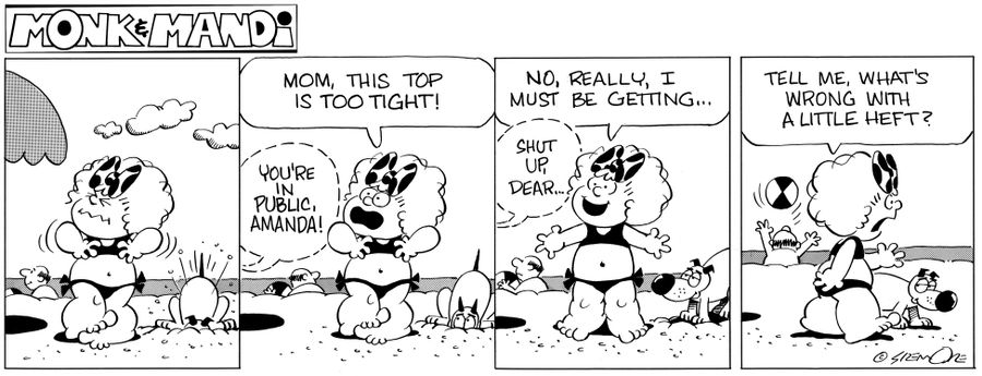 Monk & Mandi: "Mom, this top is too tight!"