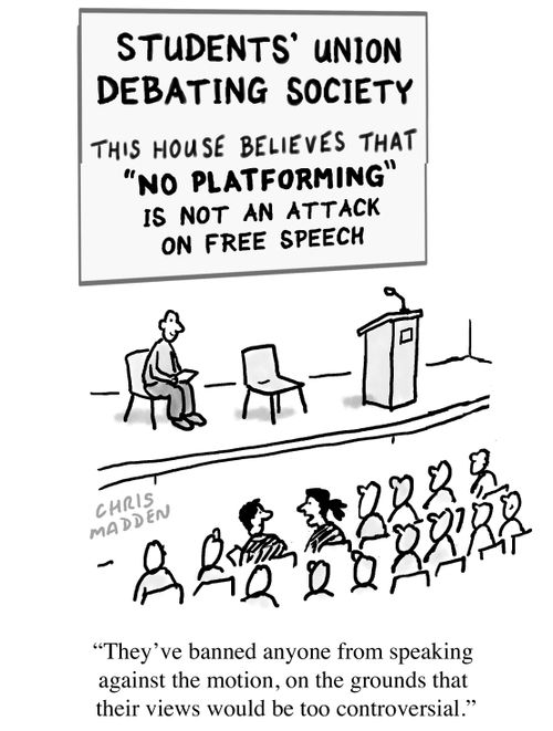 This house believes that "No Platforming" is not an attack on free speech.