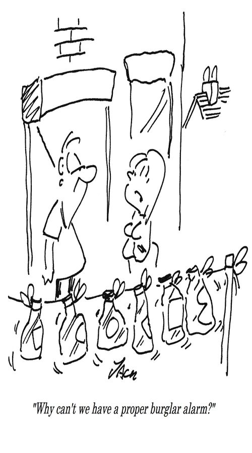 "Why can't we have a proper burglar alarm?"