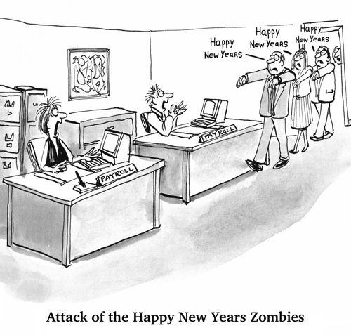 Attack of the Happy New Years Zombies