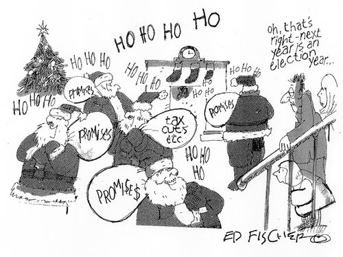 "Oh, that's right next year is an election year..."