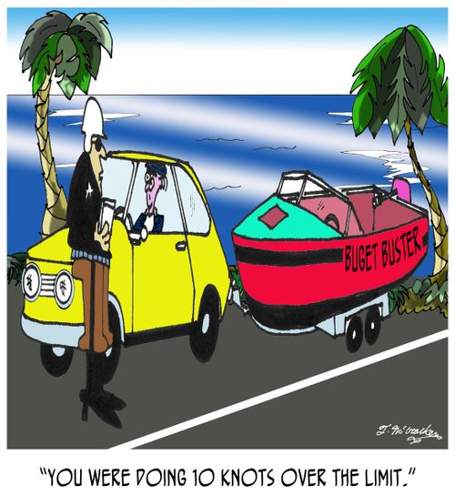 "You were doing 10 knots over the limit."
