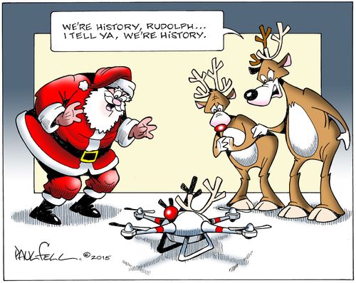 "We're history, Rudolph....I tell ya, we're history."