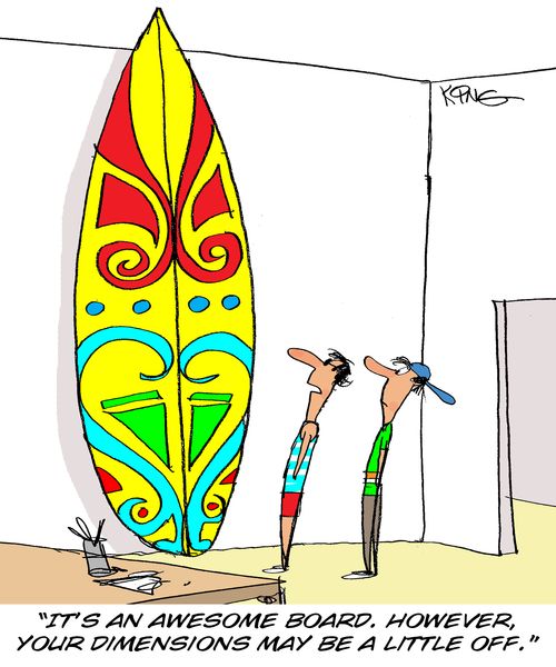 "It's an awesome board. However, your dimensions may be a little off."
