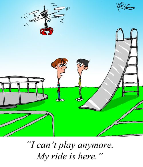 "I can't play anymore. My ride is here."