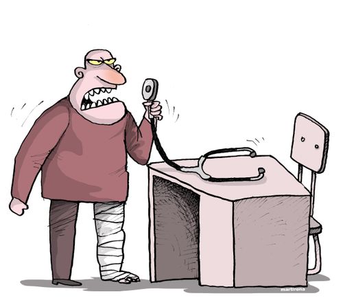 Dissatisfaction with health system