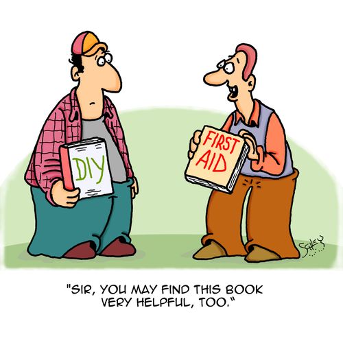 "Sir, you may find this book very helpful, too."