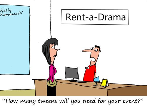 Rent-a-Drama: "How many tweens will you need for your event?"