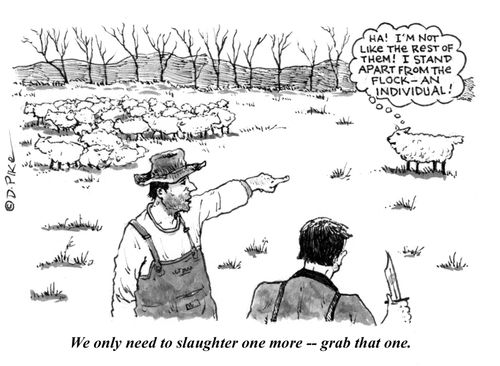 "We only need to slaughter one more - grab that one."