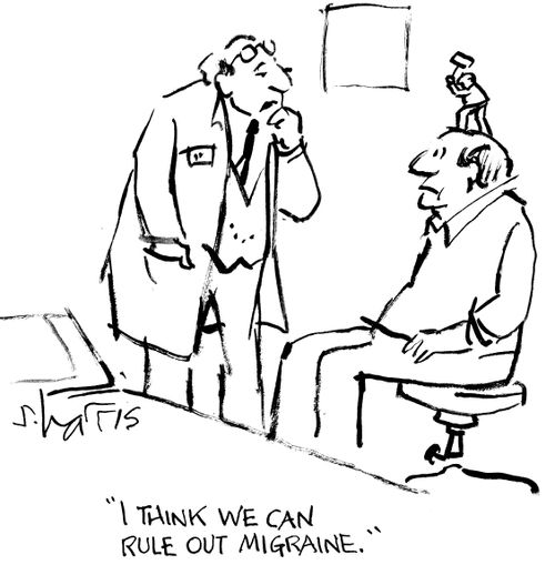 "I think we can rule out migraine."