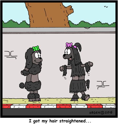 "I got my hair straightened..."