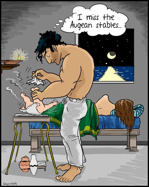 "I miss the Augean stables."
