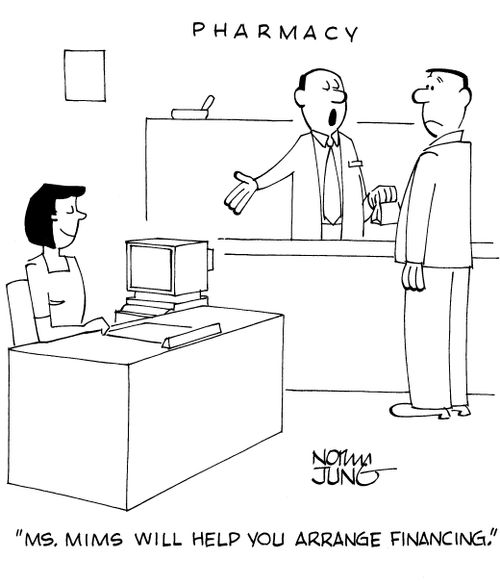 "Ms. Mims will help you arrance financing."