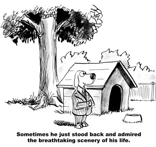 Sometimes he just stood back and admired the breathtaking scenery of his life.