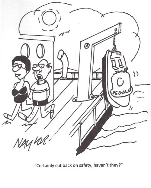 "Certainly cut back on safety, haven't they?"