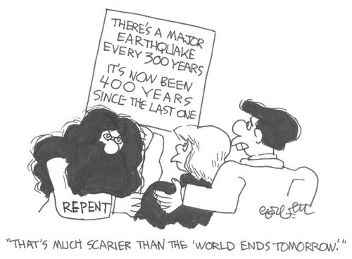 "That's much scarier than the 'World Ends Tomorrow'."