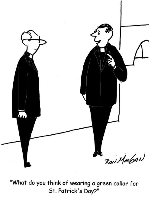 "What do you think of wearing a green collar for St. Patrick's Day?"