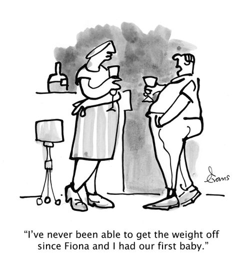 "I've never been able to get the weight off since Fiona and I had our first baby."