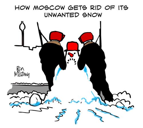 How Moscow gets rid of its unwanted snow.