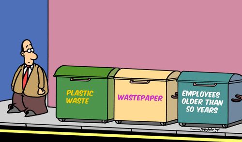 Trash: Employees Older Than 50 Years