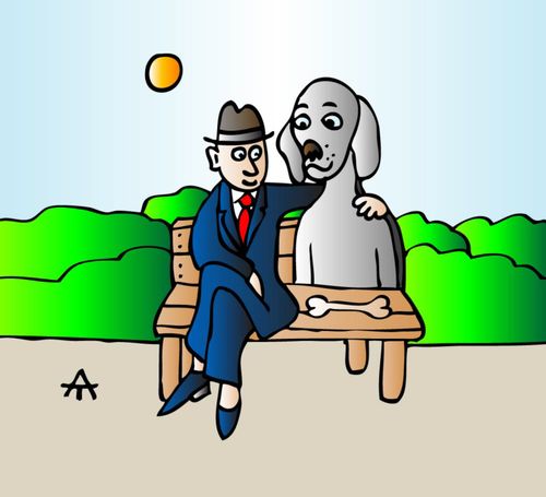 Man and dog