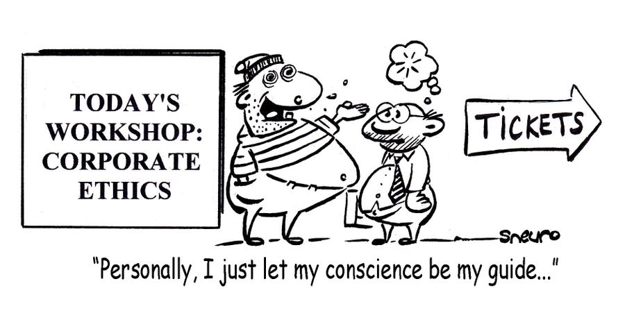 "Personally, I just let my conscience be my guide..."