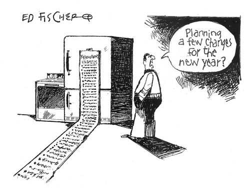 "Planning a few changed for the new year?"