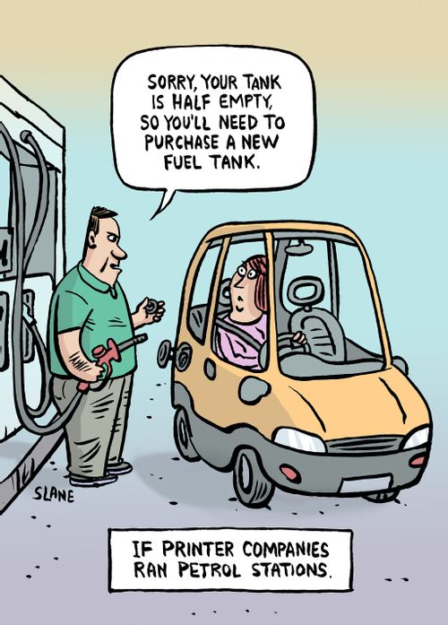 If printer companies ran petrol stations.