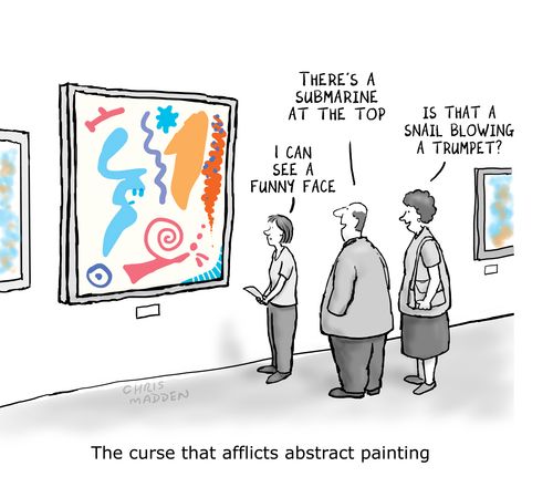 The curse that afflicts abstract painting. 