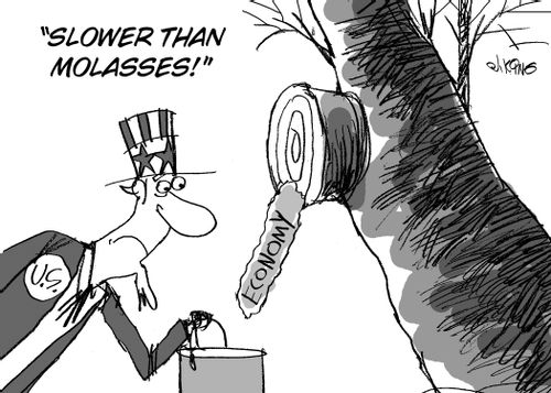 "Slower than molasses!"